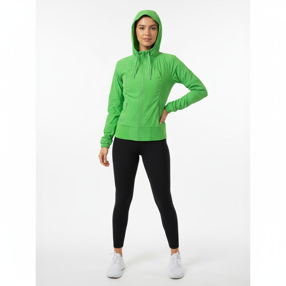 Lululemon Street to Studio Green Full Zip Hooded Jacket Performance Active 4 - Picture 1 of 7